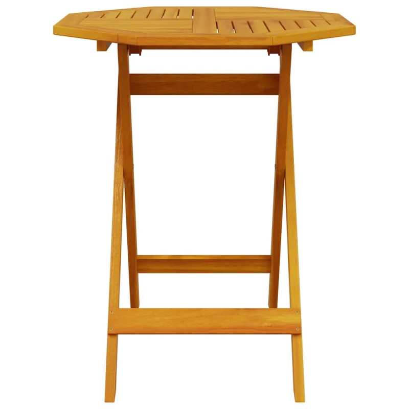 vidaXL saliekams dārza galds, DIA70x75 cm, akācijas masīvkoks
