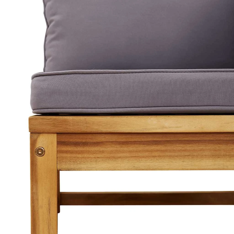 vidaXL 3-osaline aiamööbli komplekt patjadega, akaatsiapuit