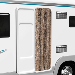 vidaXL kukaiņu aizkars, bēšs un tumši brūns, 56x185 cm, šenils