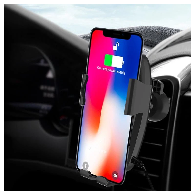 Automobiļa telefona turētājs-lādētājs K80