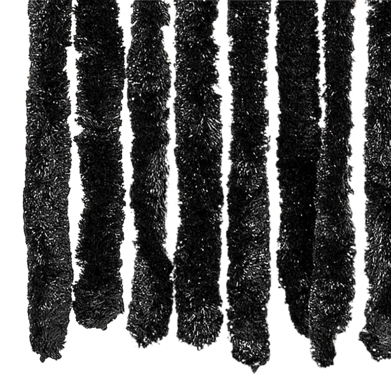 vidaXL kukaiņu aizkars, antracītpelēks, 100x200 cm, šenils