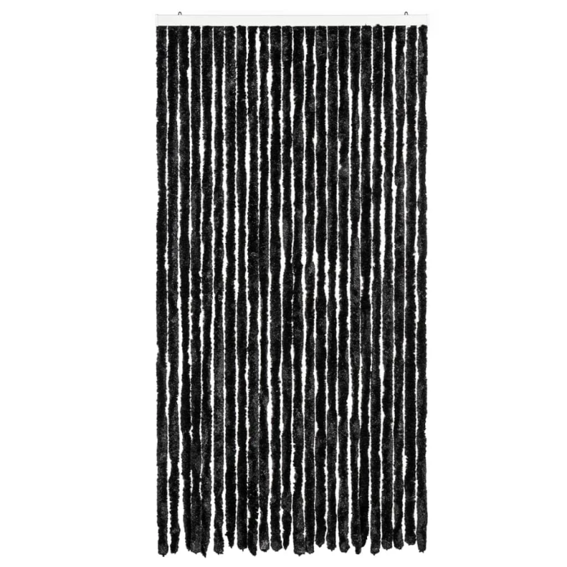 vidaXL kukaiņu aizkars, antracītpelēks, 100x230 cm, šenils