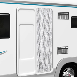 vidaXL kukaiņu aizkars, gaiši pelēks un tumši pelēks, 56x200 cm