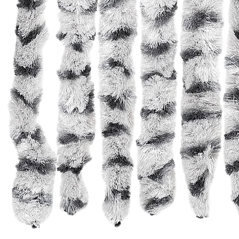 vidaXL kukaiņu aizkars, gaiši pelēks un tumši pelēks, 100x230 cm