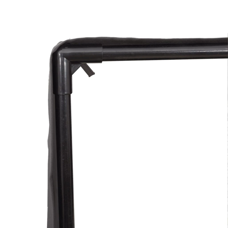 vidaXL divvietīgs sauļošanās krēsls ar jumtu un aizkariem, PE