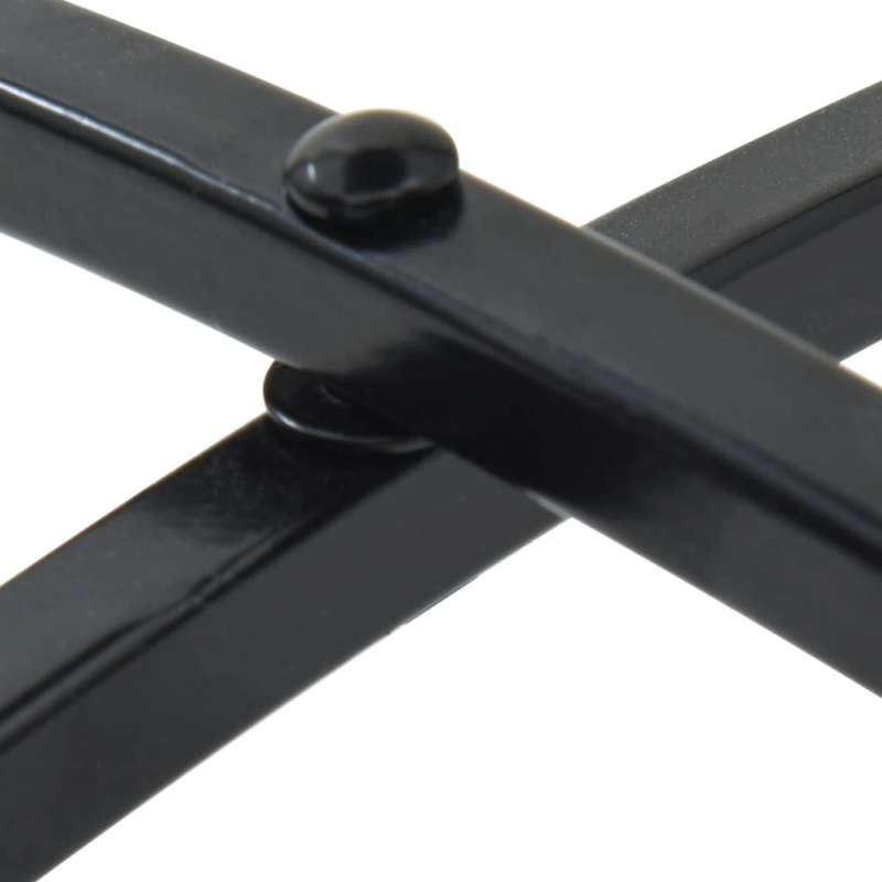 vidaXL mozaīkas bistro galds, DIA50x70 cm, melns ar baltu, keramika