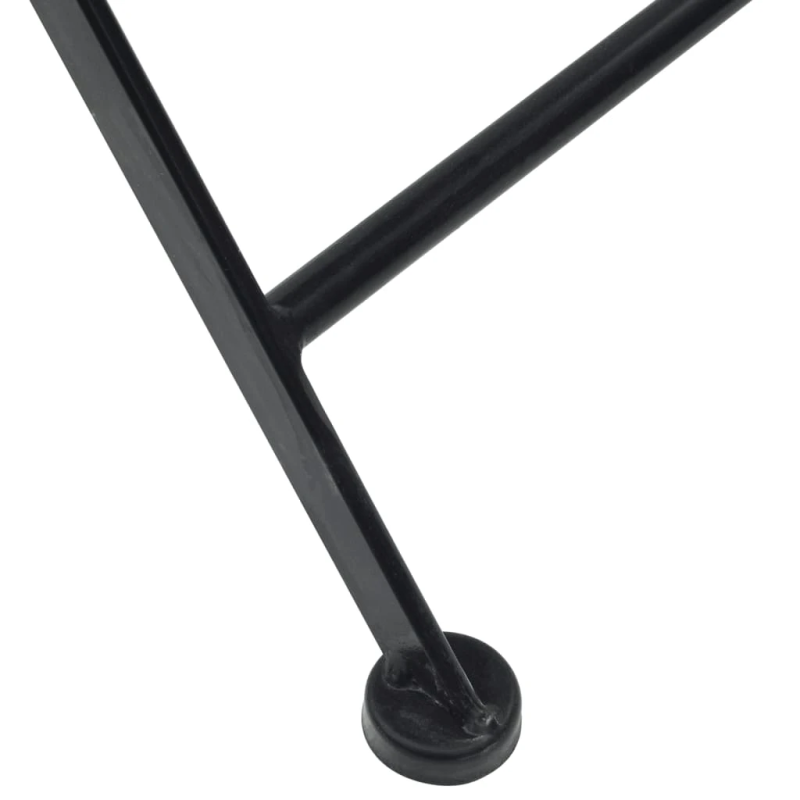 vidaXL bistro krēsli, salokāmi, 2 gab., melni balti, keramika