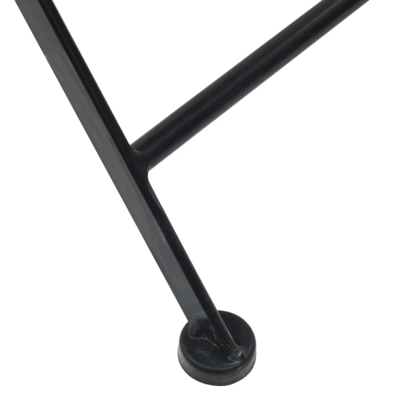 vidaXL bistro krēsli, salokāmi, 2 gab., sarkanbrūni ar baltu, keramika