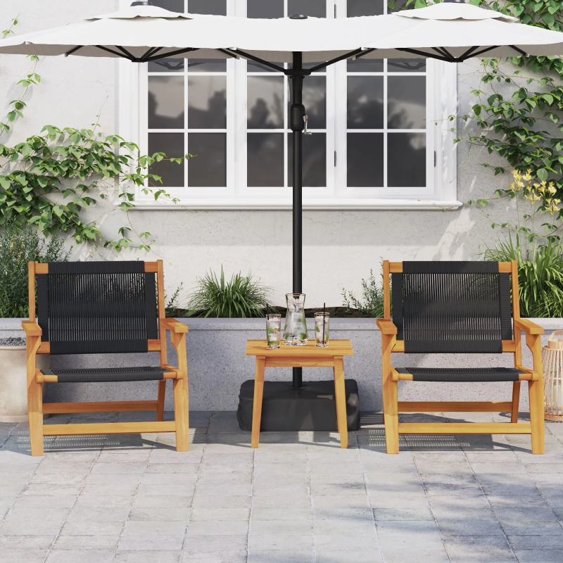 vidaXL Dārza mēbeļu komplekts Brūna Cietā akācijas koks