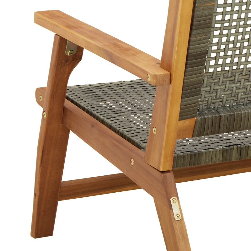 vidaXL Dārza mēbeles Pelēka 122 x 78 x 73 cm Cietā akācijas koks