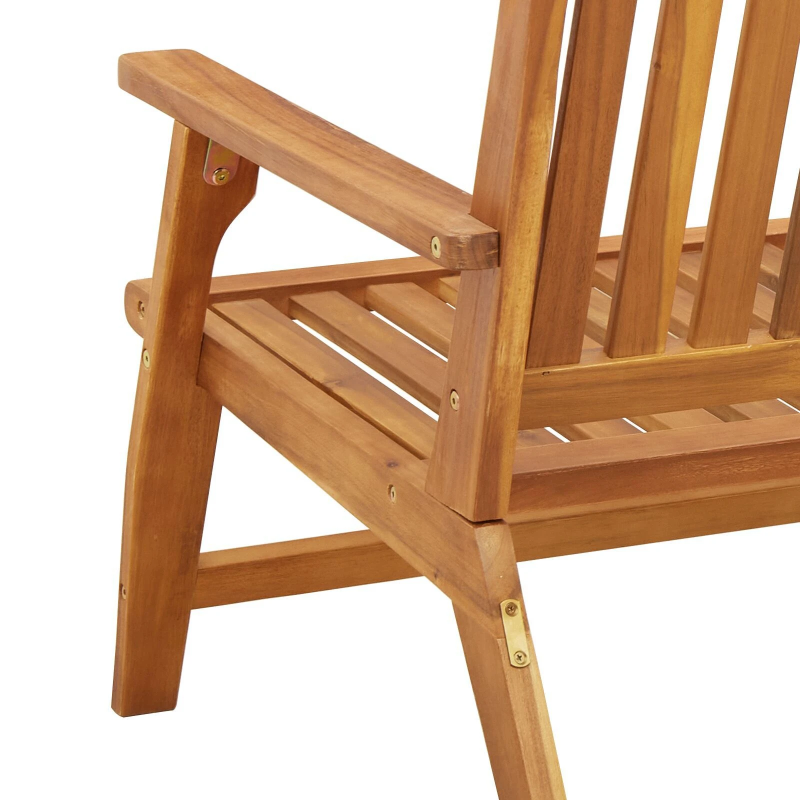 vidaXL Dārza mēbeļu komplekts 2 pcs Brūna Cietā akācijas koks