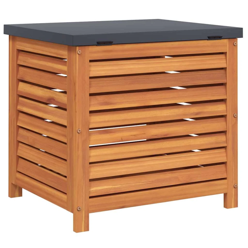 vidaXL dārza uzglabāšanas kaste, 60x50x55 cm, eikalipta masīvkoks