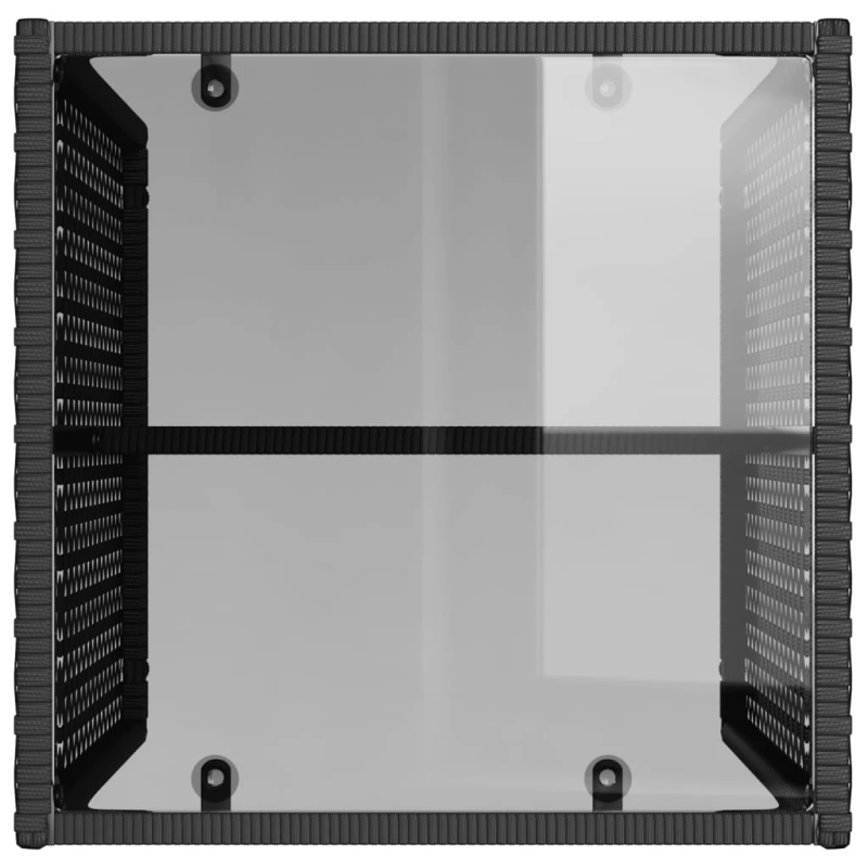 vidaXL 4-daļīgs dārza dīvāna komplekts ar matračiem, PE rotangpalma