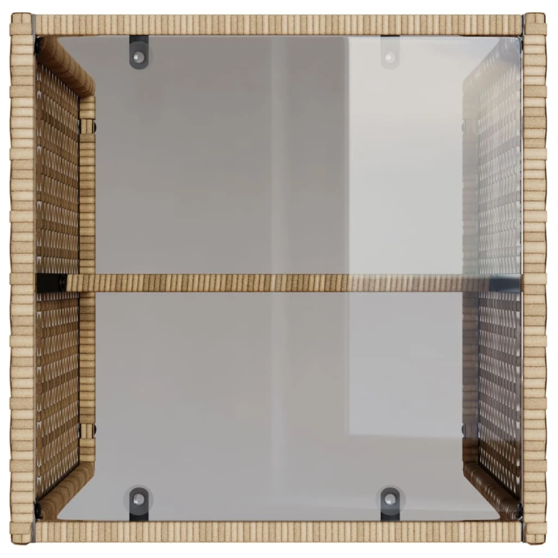 vidaXL 4-daļīgs dārza dīvāna komplekts, matrači, bēša PE rotangpalma