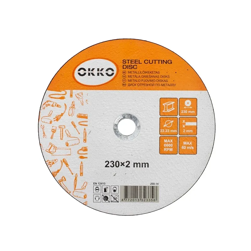 Griešanas disks leņķa slīpmašīnām Okko 200.14, 230 mm x 2.0 mm x 22.23 mm