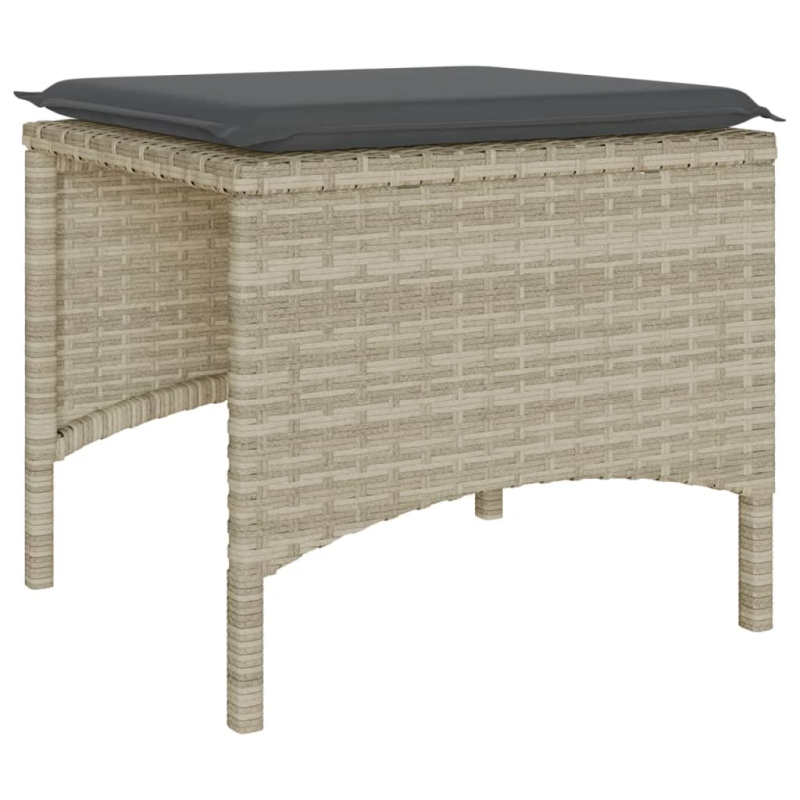 vidaXL divvietīgs dārza dīvāns ar galdu un krēsliem, pelēks, PE