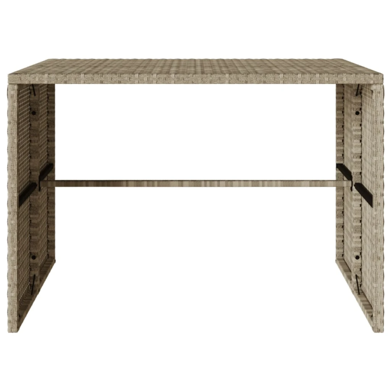 vidaXL 3-daļīgs dārza mēbeļu komplekts, matrači,gaiši pelēka PE pinums