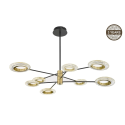 Lampa gr. led crystal a2333-8 110cm 64w