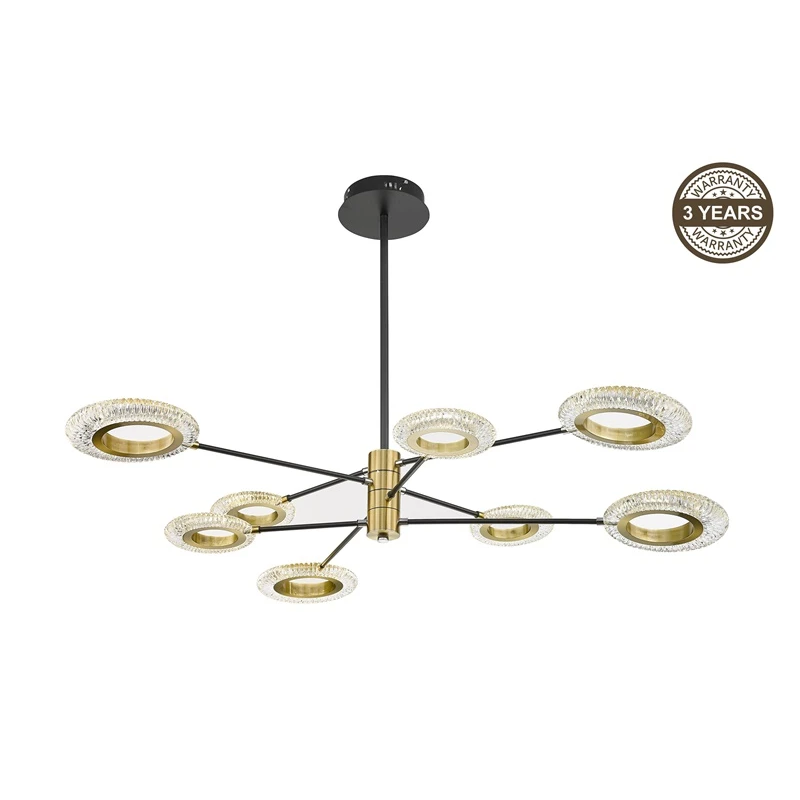 Lampa gr. led crystal a2333-8 110cm 64w