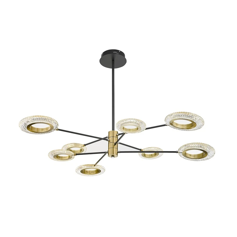 Lampa gr. led crystal a2333-8 110cm 64w