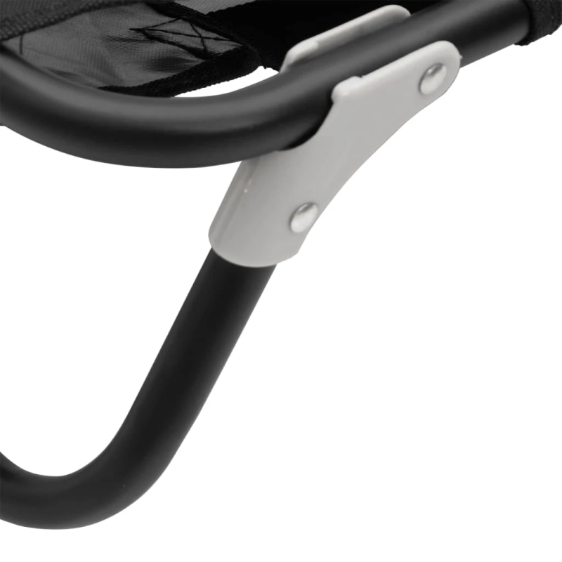 vidaXL suņu gulta, salokāma, pelēka, Oksfordas audums un tērauds