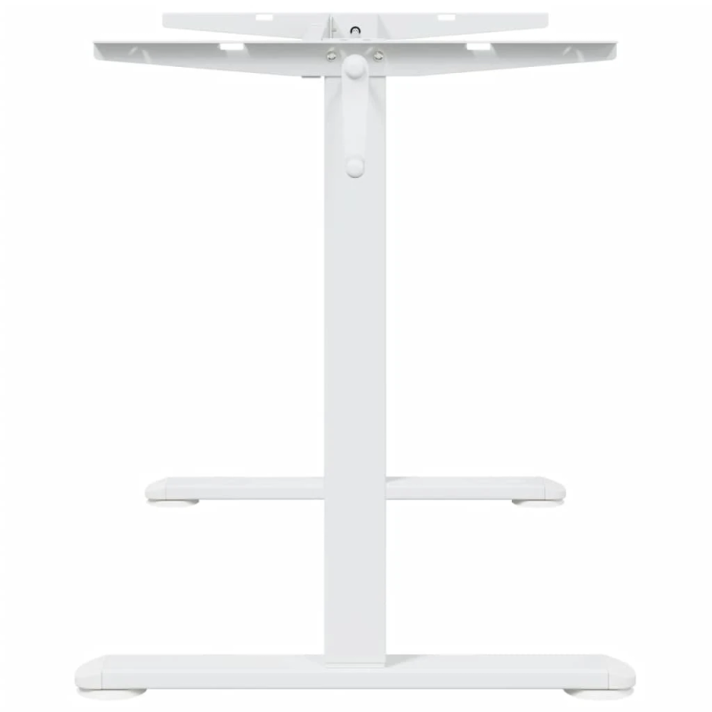 vidaXL stāvgalda rāmis, balts, ,94-135,x60x,70-114, cm, tērauds