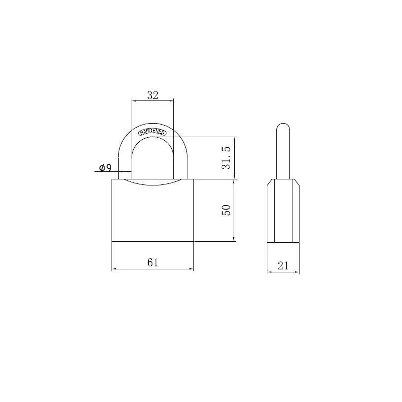 Piekaramā atslēga pelēka 60-63 mm HG360