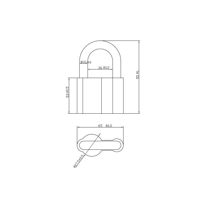 Piekaramā atslēga alumīnija 70 mm AL770