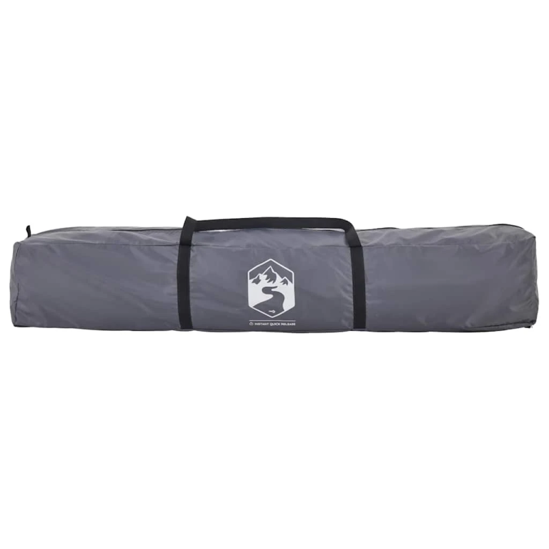 vidaXL ģimenes telts 7 personām, pelēka un oranža, ātri saliekama