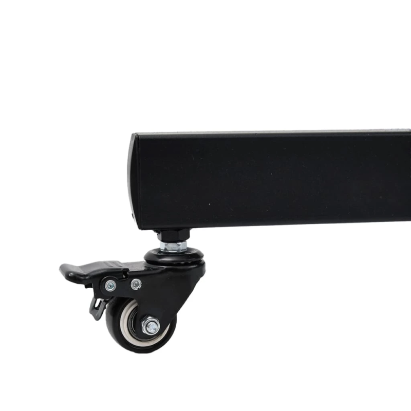 vidaXL TV statīvs uz riteņiem, 32-70 collu ekrānam, 600x400 mm, 50 kg