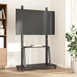 vidaXL TV statīvs uz riteņiem, 32-90 collu ekrānam, 800x600 mm, 100 kg