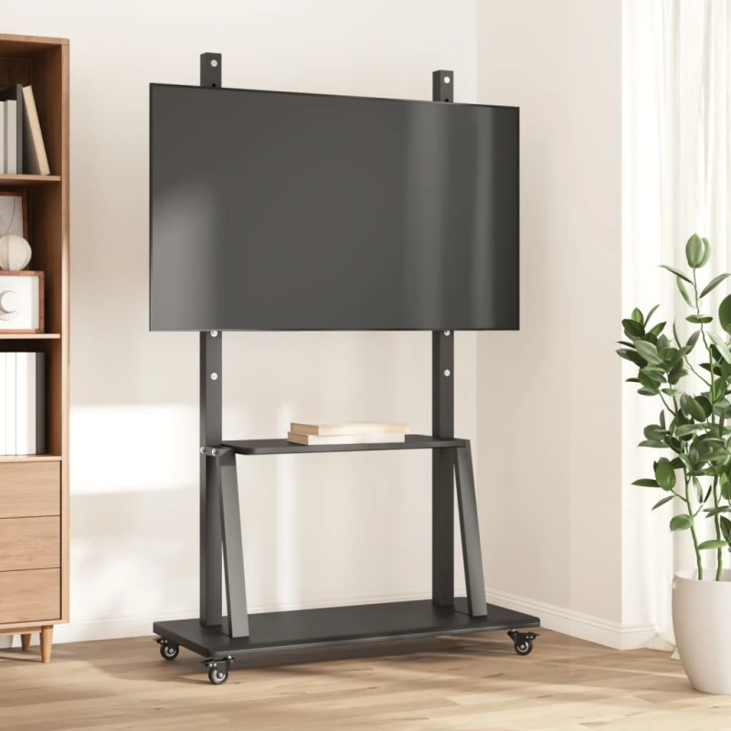 vidaXL TV statīvs uz riteņiem, 32-90 collu ekrānam, 800x600 mm, 100 kg