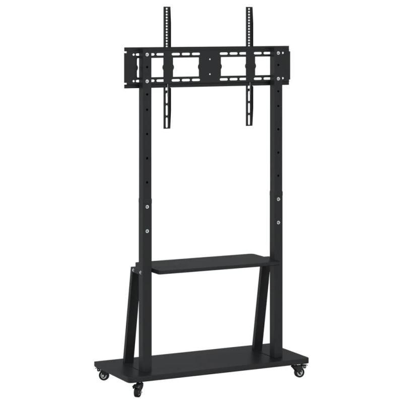 vidaXL TV statīvs uz riteņiem, 32-90 collu ekrānam, 800x600 mm, 100 kg