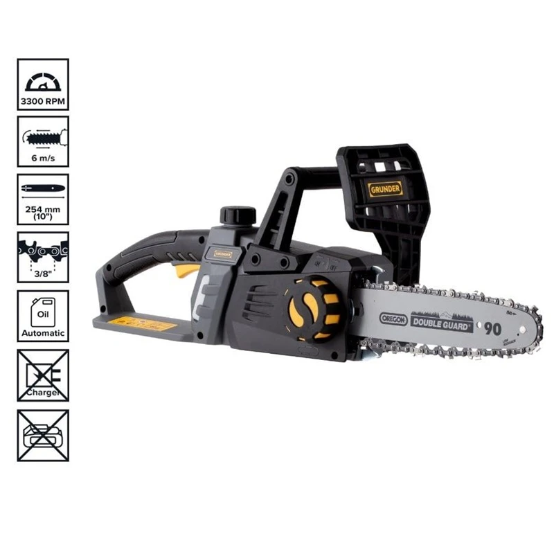 Akum.ķēdes zāģis gr. gy2191 25cm bez ak.