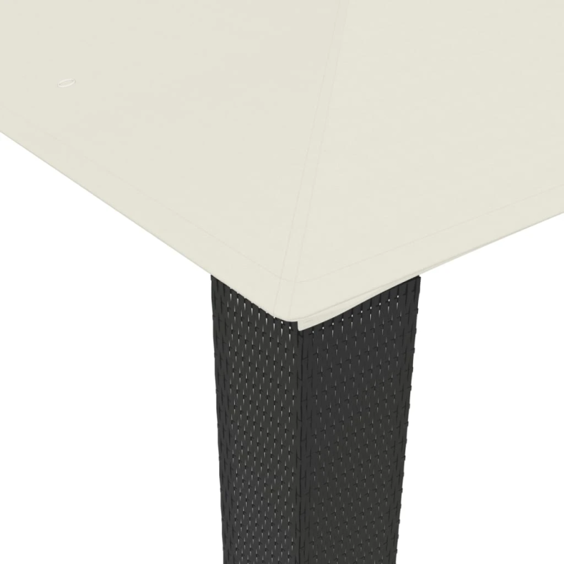 vidaXL nojume ar dubultu jumtu, krēmkrāsas, 2,94x2,94 m, tērauds