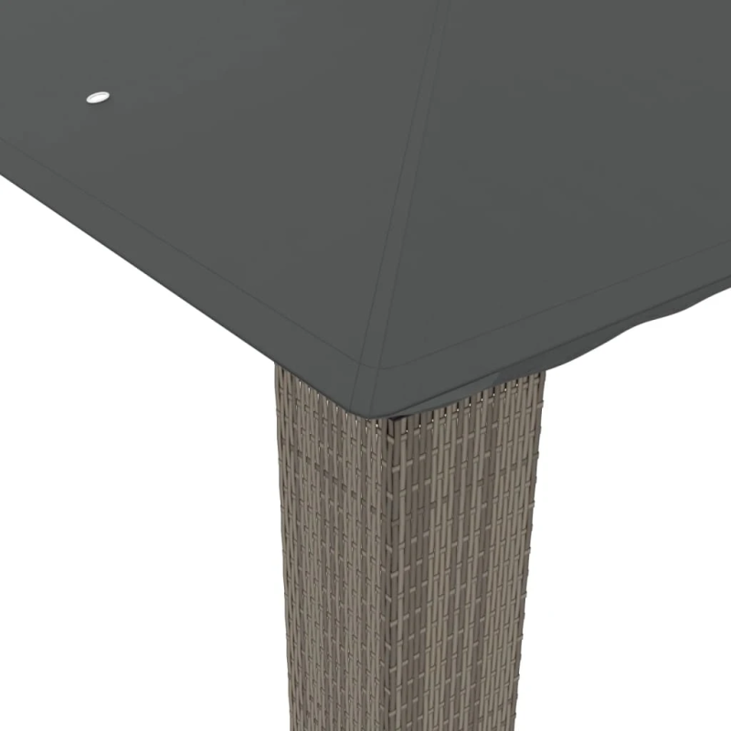 vidaXL nojume ar dubultu jumtu, antracītpelēka, 2,94x2,94 m, tērauds