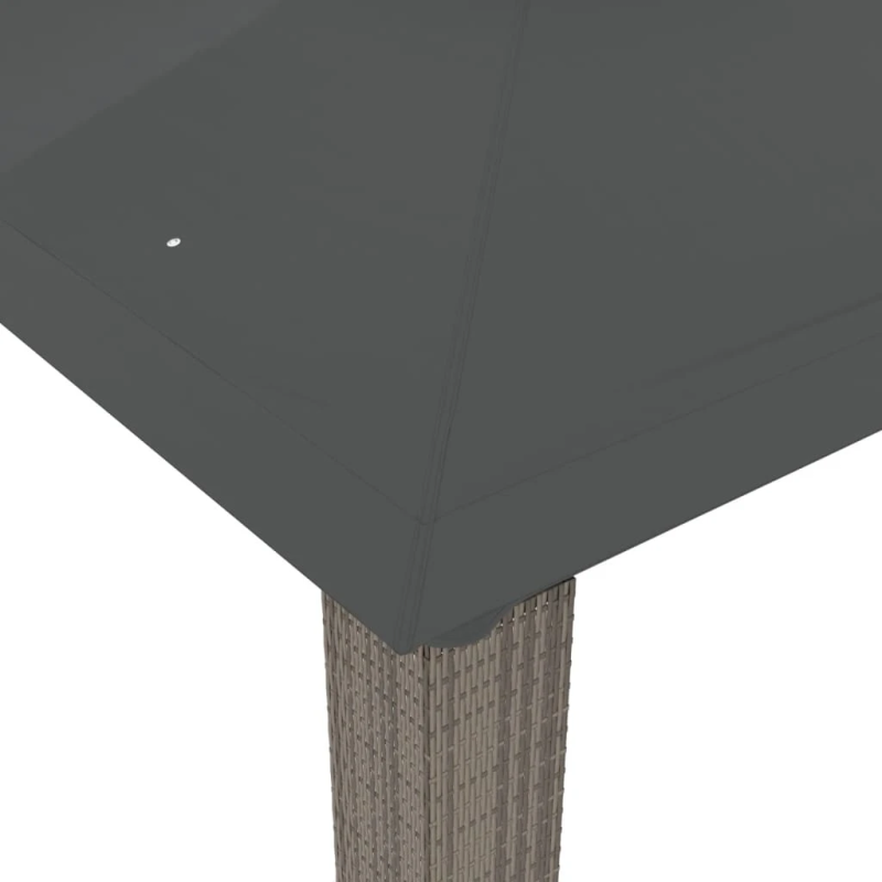 vidaXL nojume ar dubultu jumtu, antracītpelēka, 3,94x2,96 m, tērauds