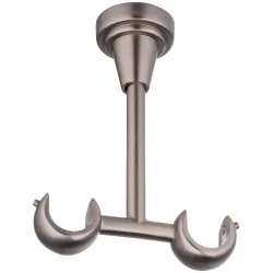 Curtain rod bracket ceil doub d19 m.chro