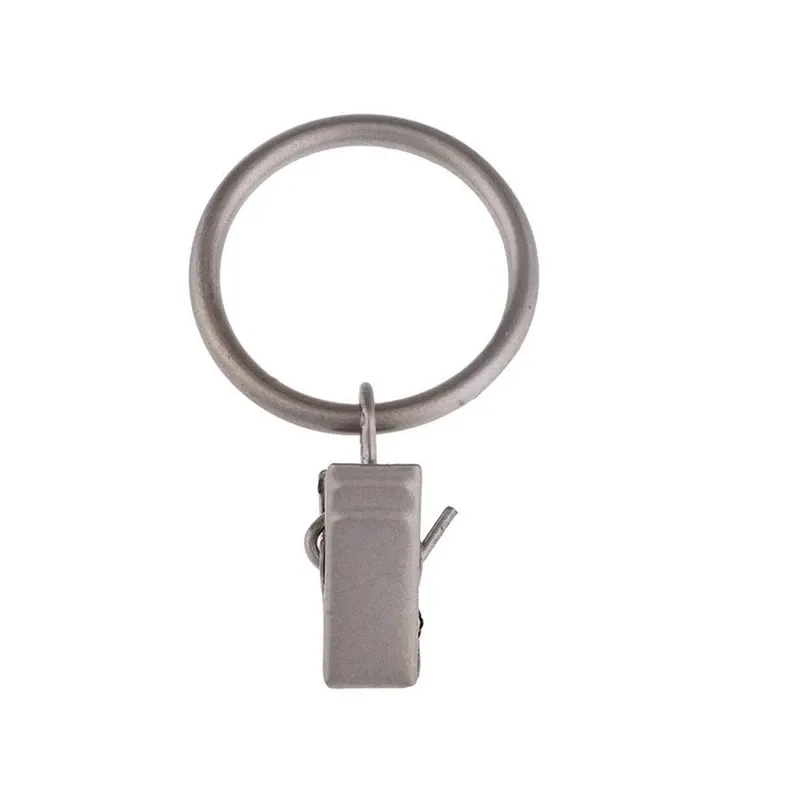 Кольца с клипсами Domoletti 90290022, 1.9 см, хромовый цв., 10 шт.