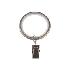 Rings with clips sil d16-19 mat chro,10,