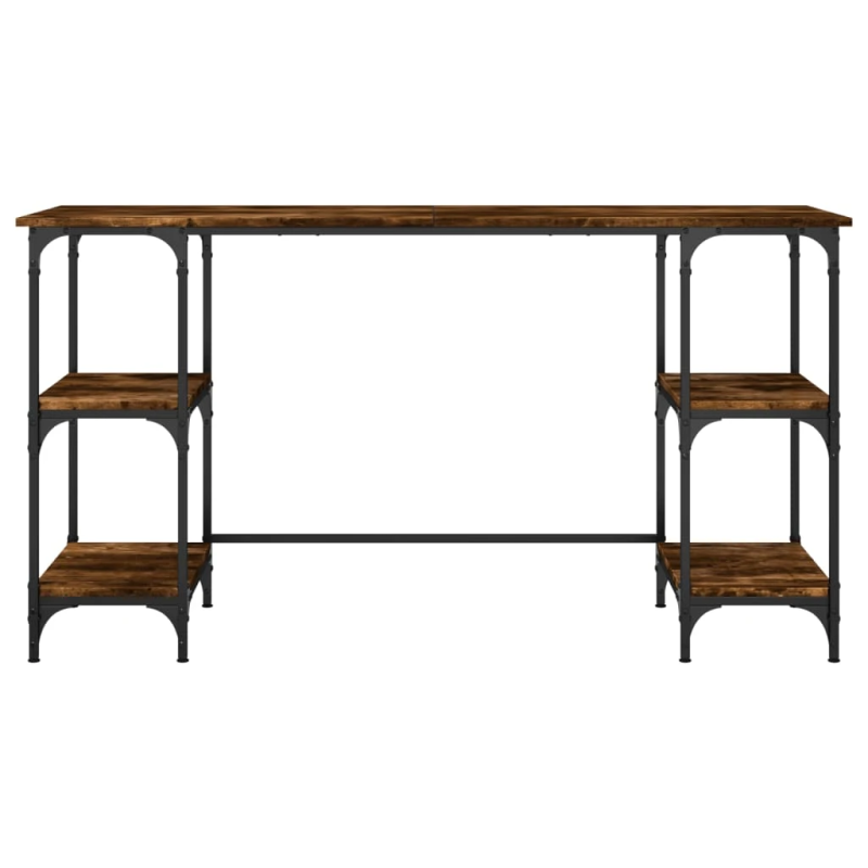 vidaXL rakstāmgalds, ozolkoka krāsa, 140x50x75 cm, inženierijas koks