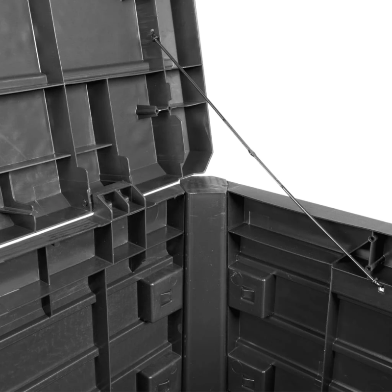 vidaXL āra spilvenu kaste, pelēka, 73x50,5x46,5 cm, polipropilēns