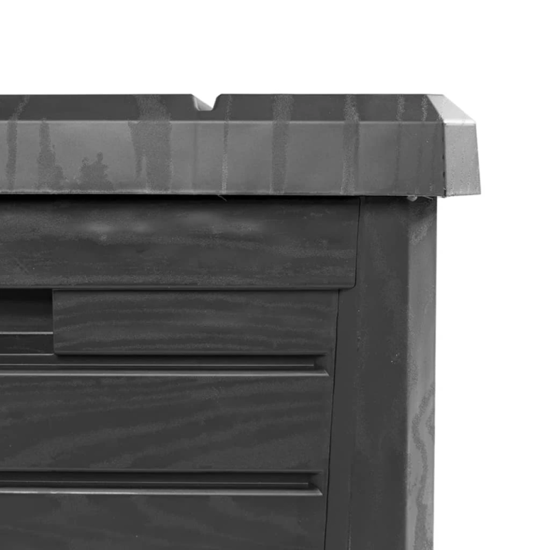 vidaXL āra spilvenu kaste, pelēka, 73x50,5x46,5 cm, polipropilēns