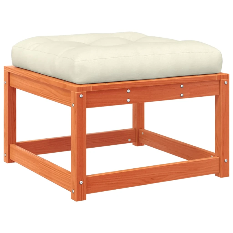 vidaXL 4-daļīgs dārza atpūtas mēbeļu komplekts, brūns priedes koks