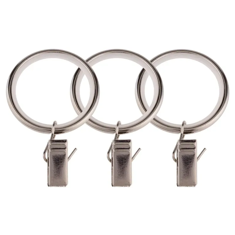 Кольцо для штор Domoletti 90130022, 1.9 см, хромовый цв., 10 шт.