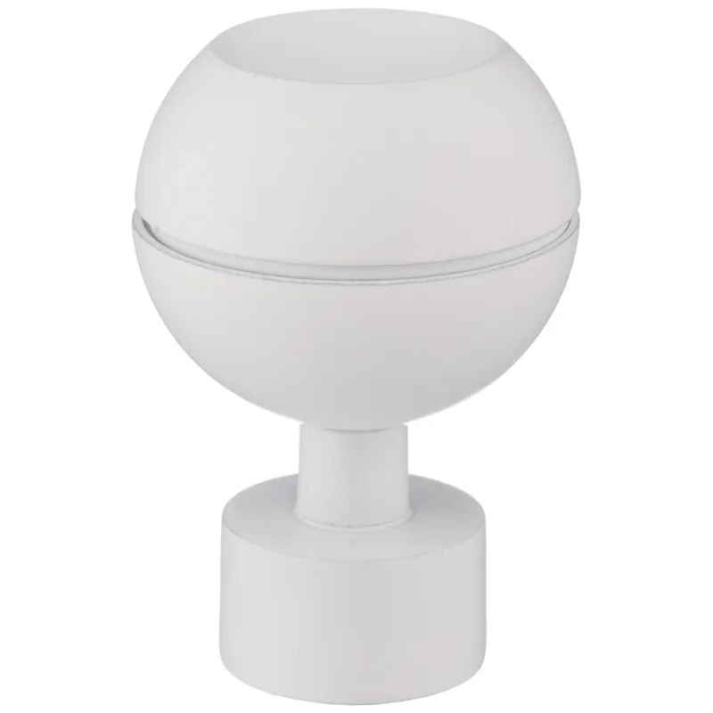 Наконечник карниза Domoletti Kula Optic, DIA 19 мм, белый цв.