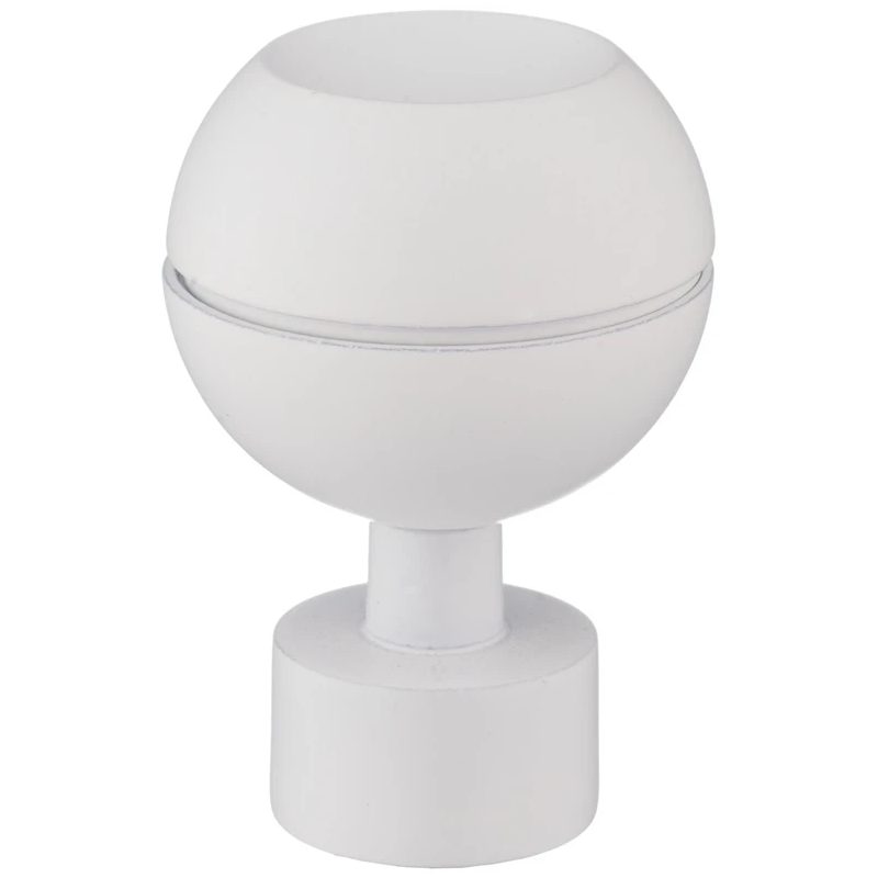 Karnizo antgalis DOMOLETTI KULA OPTIC. baltas. DIA19 mm