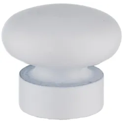 Kardinapuu ots Domoletti Flat Ball, DIA 19 mm, valge v.