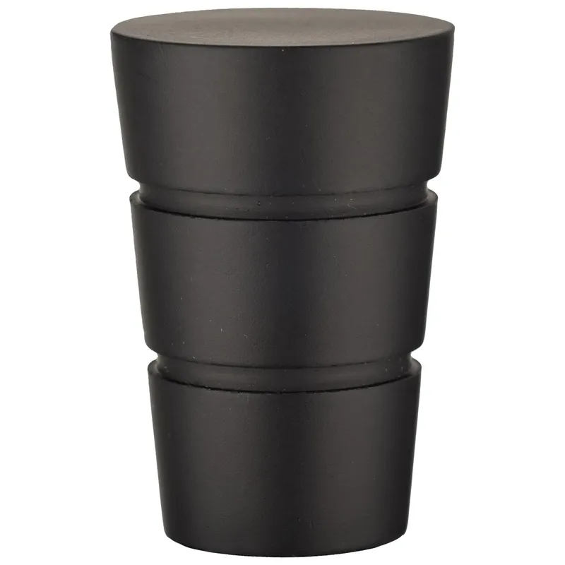 Karnīzes gals Domoletti Walec Basic, DIA 19 mm, melna krās.