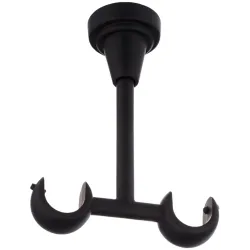Curtain rod bracket double ceil d19 m.bl